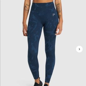 Adapt Camo Seamless Leggings-Savanna Navy